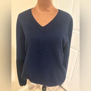 Charter Club Deep Blue Crew Neck Sweater